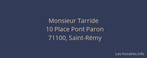 Monsieur Tarride