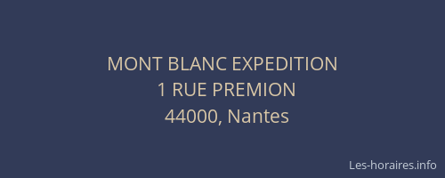 MONT BLANC EXPEDITION