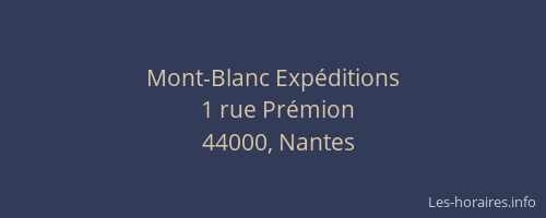 Mont-Blanc Expéditions