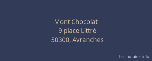 Mont Chocolat