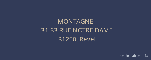 MONTAGNE