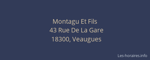 Montagu Et Fils