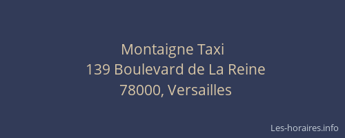 Montaigne Taxi