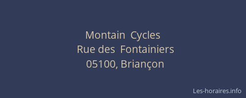 Montain  Cycles