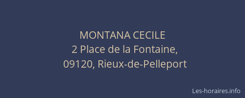 MONTANA CECILE