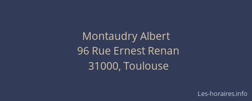 Montaudry Albert