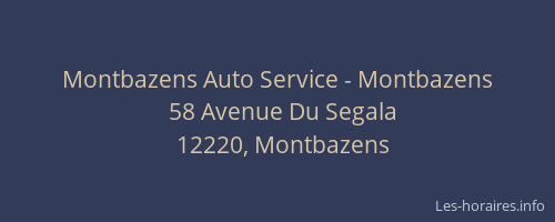 Montbazens Auto Service - Montbazens