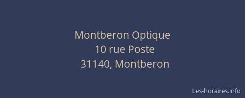 Montberon Optique