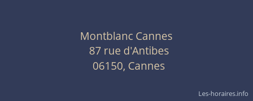 Montblanc Cannes
