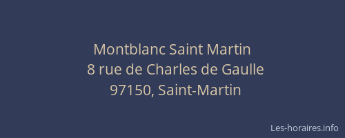 Montblanc Saint Martin