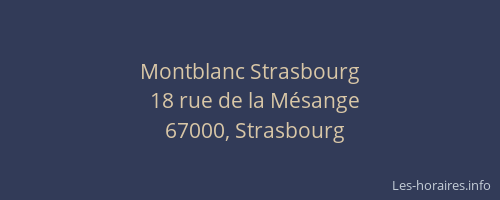 Montblanc Strasbourg