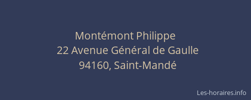 Mont&eacute;mont Philippe