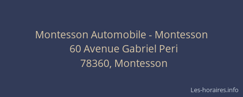 Montesson Automobile - Montesson