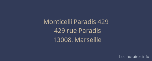 Monticelli Paradis 429