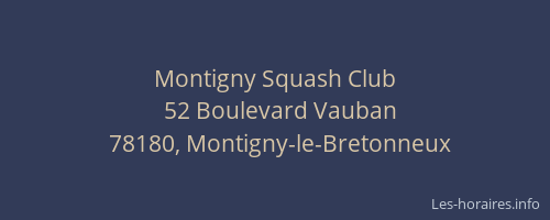 Montigny Squash Club