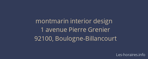 montmarin interior design