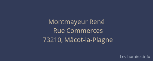 Montmayeur Ren&eacute;