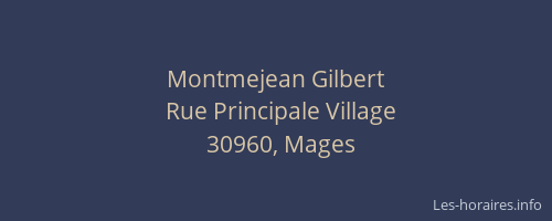 Montmejean Gilbert
