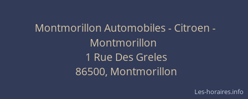Montmorillon Automobiles - Citroen - Montmorillon