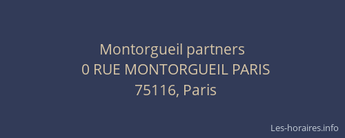 Montorgueil partners