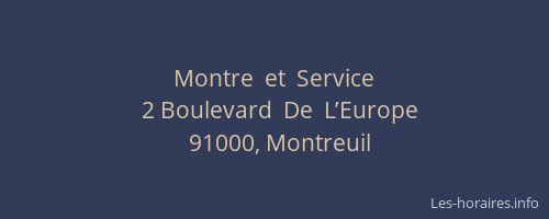 Montre  et  Service