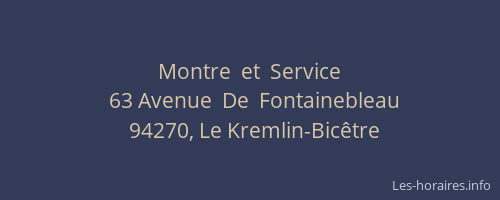Montre  et  Service