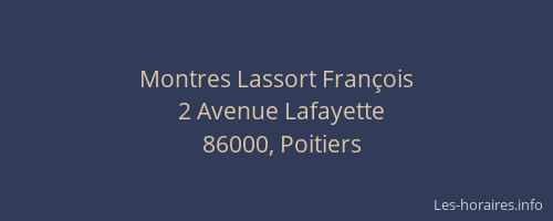 Montres Lassort François