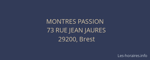 MONTRES PASSION