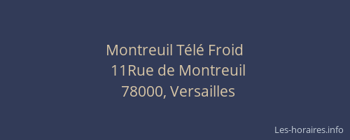 Montreuil Télé Froid