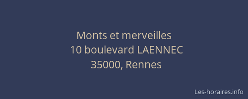 Monts et merveilles