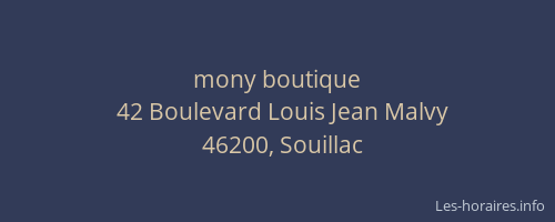 mony boutique