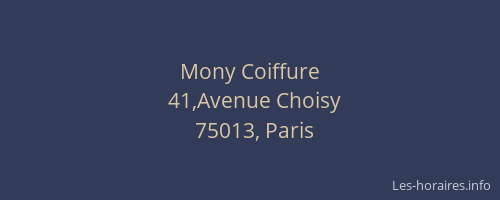 Mony Coiffure