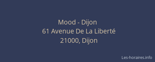 Mood - Dijon