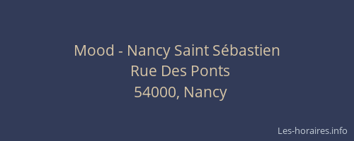 Mood - Nancy Saint Sébastien