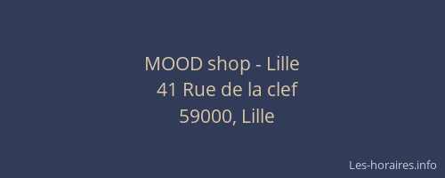 MOOD shop - Lille