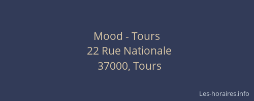 Mood - Tours