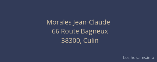 Morales Jean-Claude