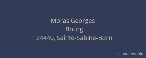 Moras Georges