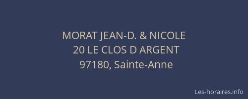MORAT JEAN-D. & NICOLE