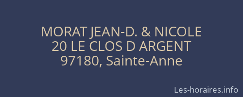 MORAT JEAN-D. & NICOLE