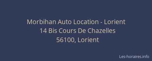 Morbihan Auto Location - Lorient