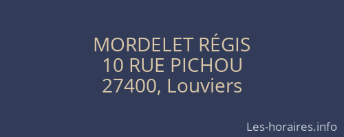 MORDELET RÉGIS