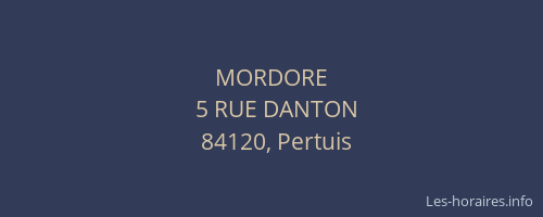 MORDORE