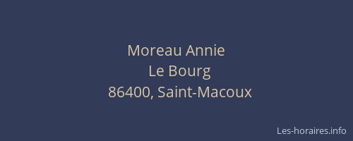 Moreau Annie