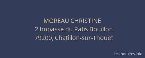 MOREAU CHRISTINE