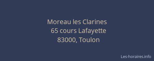 Moreau les Clarines