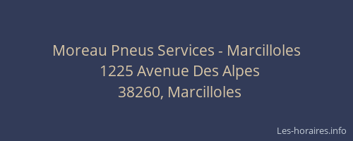 Moreau Pneus Services - Marcilloles