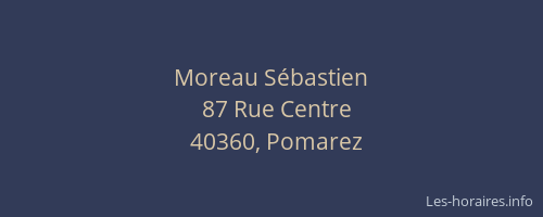 Moreau S&eacute;bastien