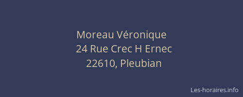 Moreau V&eacute;ronique