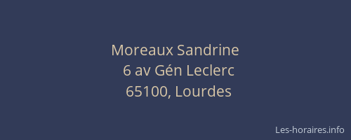Moreaux Sandrine